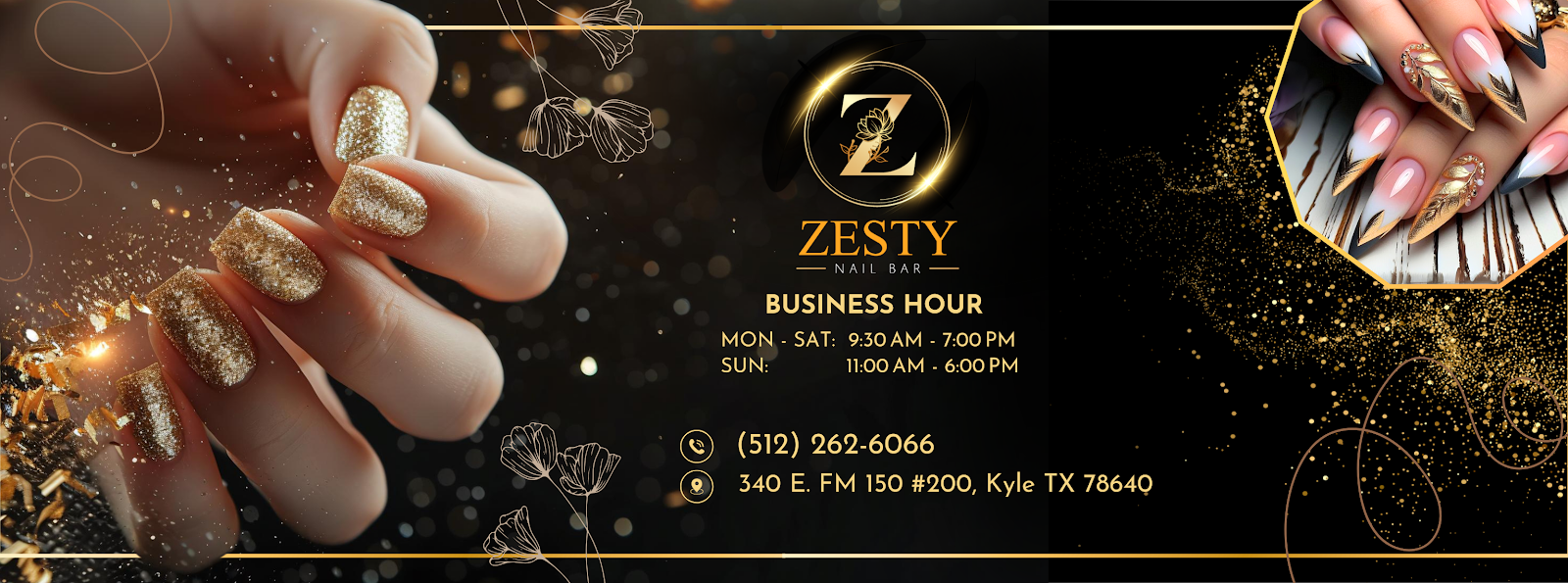 ZESTY NAIL BAR logo
